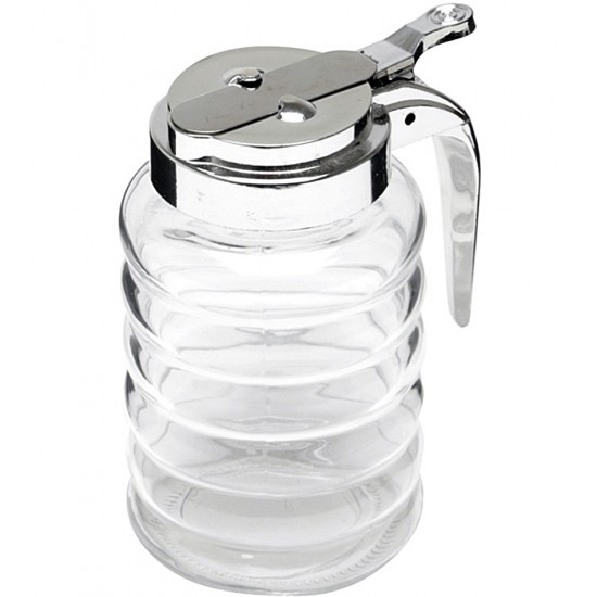 Meleira 280ml de Vidro Borossilicato Com Tampa de Metal